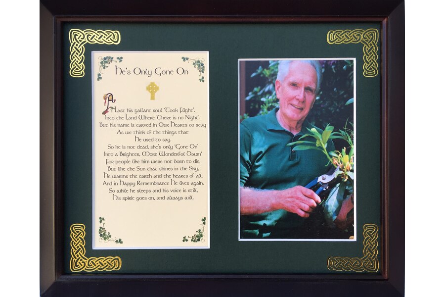 PFB8x10-Hes-Only-Gone-On 8 x 10 in. He Only Gone On Blessing Photo Frame