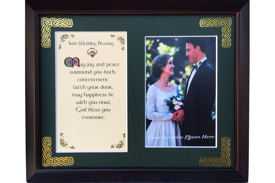 PFB8x10-Irish-Wedding-Blessing-May-Joy-And-Peace 8 x 10 in. Irish Wedding May Joy & Peace Blessing Photo Frame