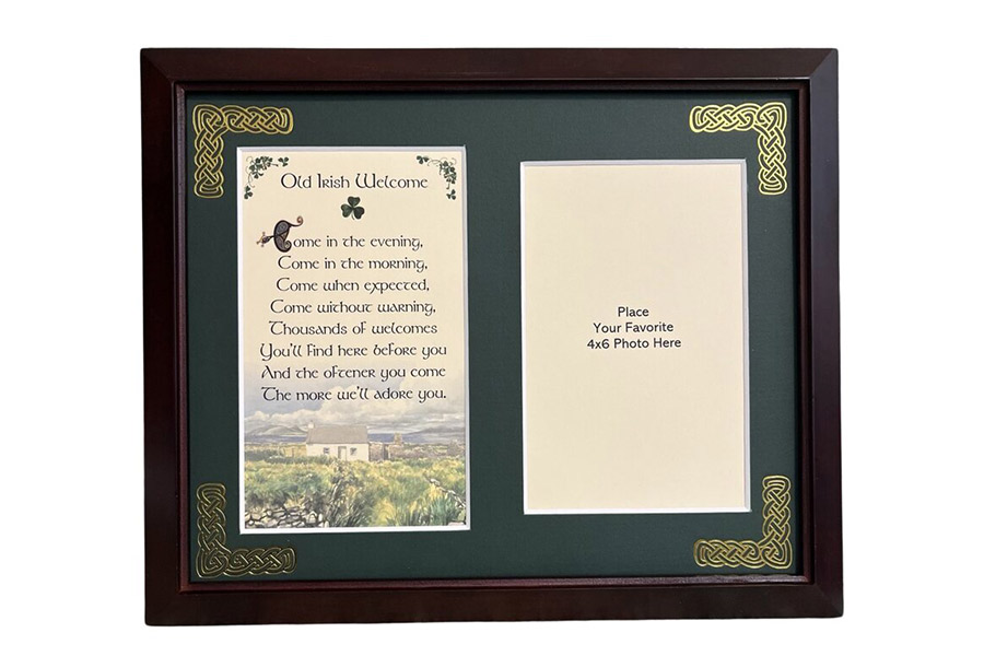 PFB8x10-Old-Irish-Welcome 8 x 10 in. Old Irish Welcome Blessing Photo Frame
