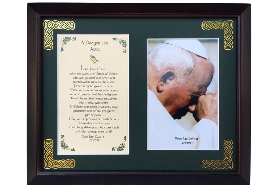 PFB8x10-Prayer-for-Peace 8 x 10 in. Prayer for Peace Blessing Photo Frame
