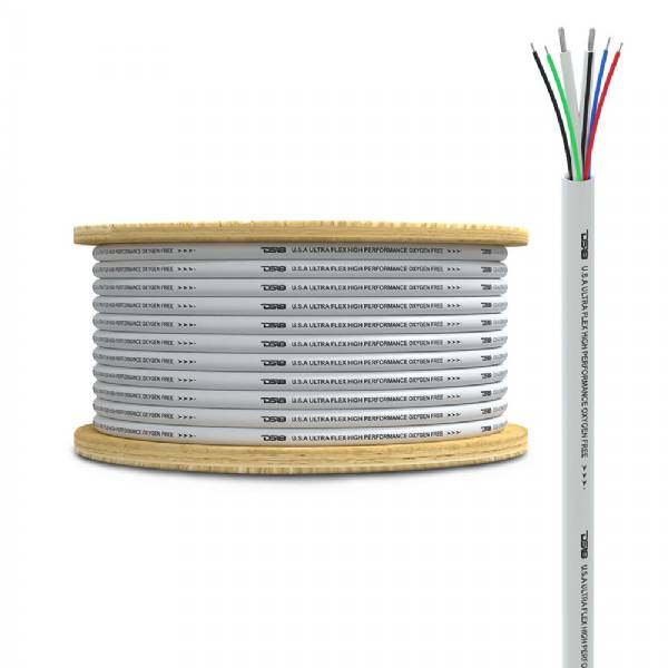 Picture of DS18 Audio MOFC1618GA100S 18 Gauge DS18 100 Percent Copper OFC RGB LED Speaker Wires