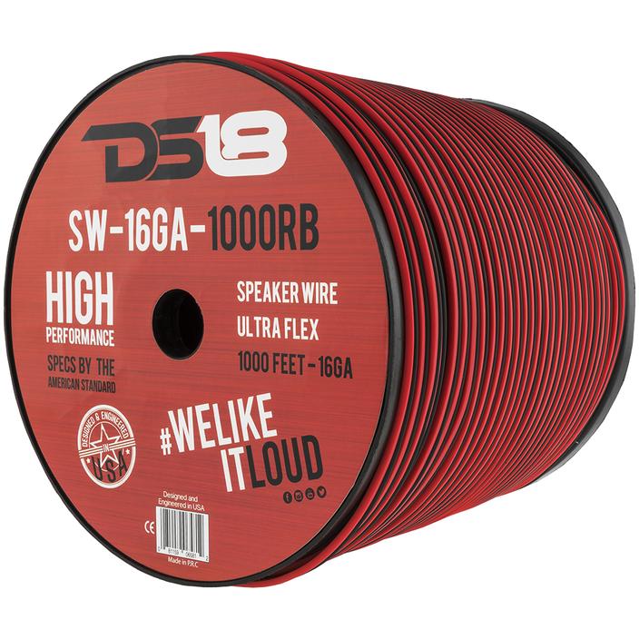 Picture of DS18 Audio SW-16GA-1000RB 1000 ft. 16 Gauge Red & Black Speaker Wire