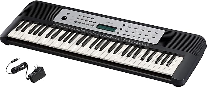 Picture of Yamaha YPT270 61 Key Portable Keyboard with Power Adapter&#44; Black
