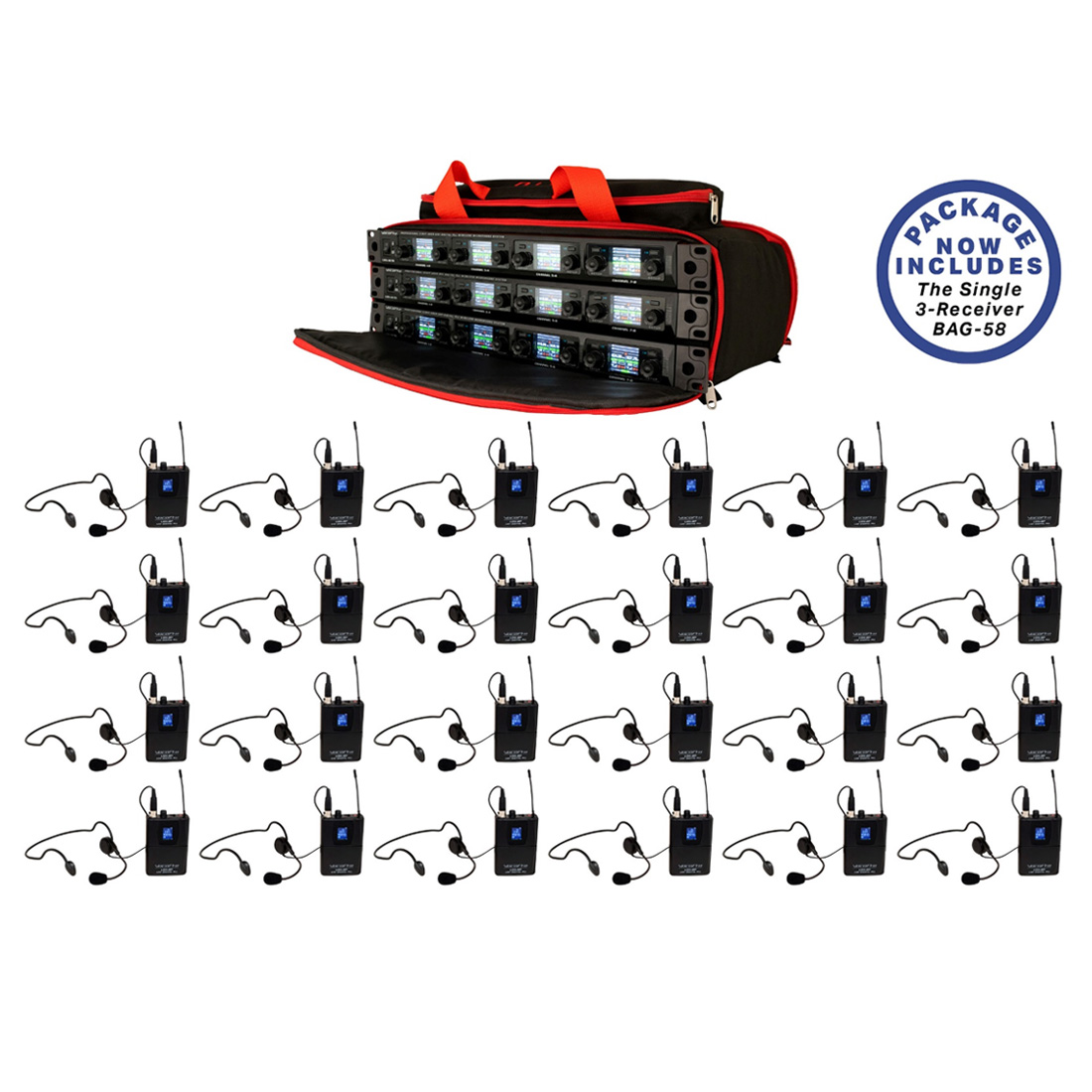 UDXPLAY24 24 User Professional Digital Wireless Headset Microphone