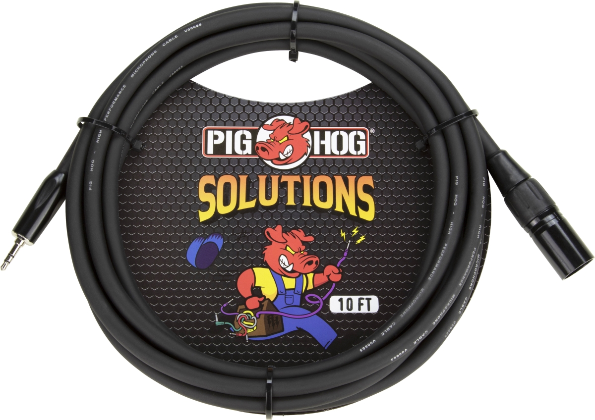Pig Hog PYM352XM 10 ft. 3.5 mm to Male XLR Cable