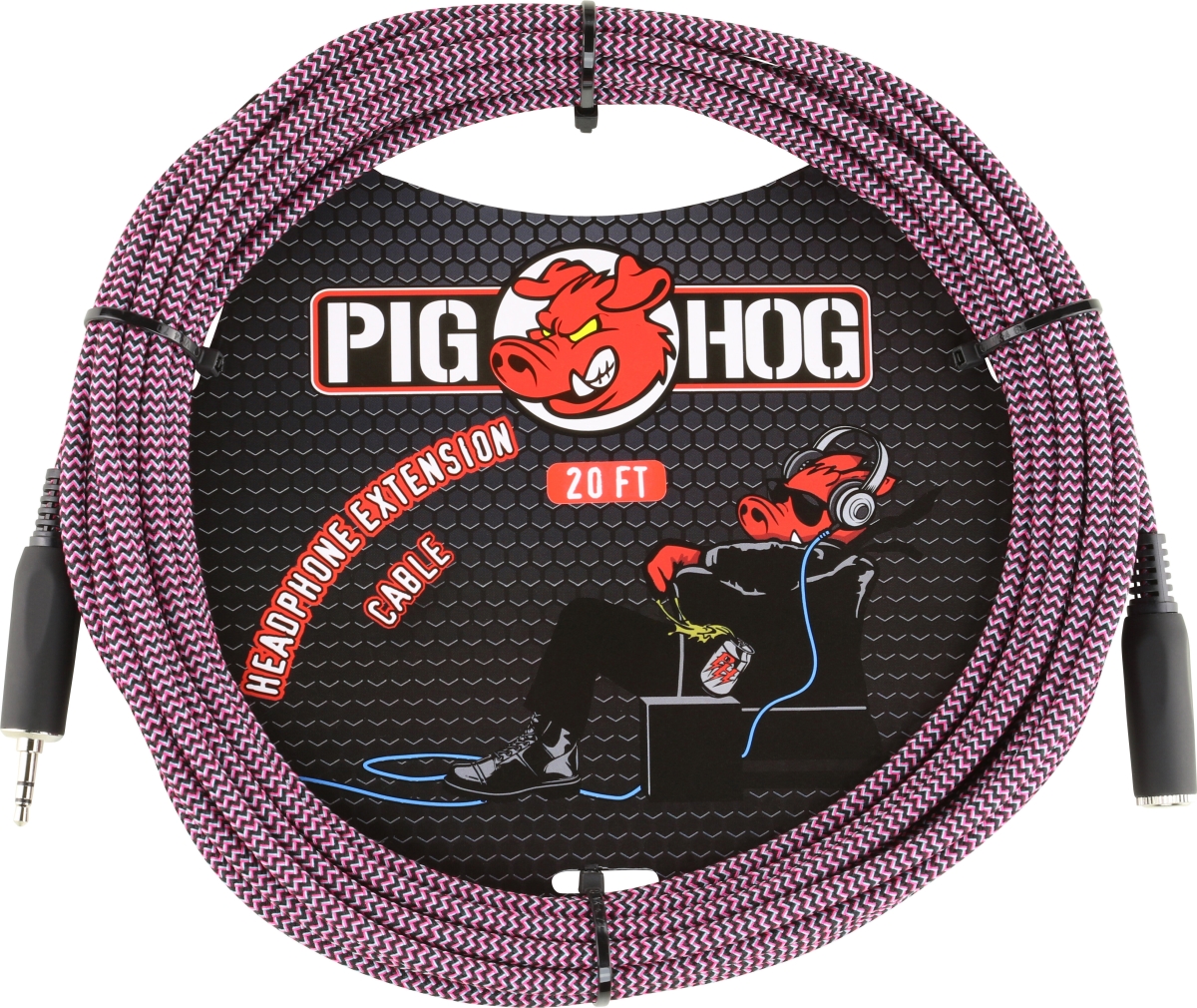 Picture of Pig Hog PHX3520RPP 20 ft. 3.5 mm Purple Extention Cable
