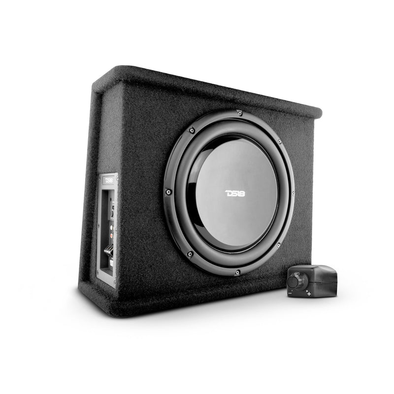 SB10A 10 in. Enclosure 350W Rms Loaded Amplified Shallow Subwoofer -  DS18 AUDIO