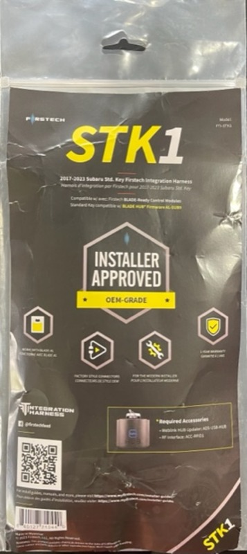 FTI-STK1 T-Harness for Subaru Key 2017-Up