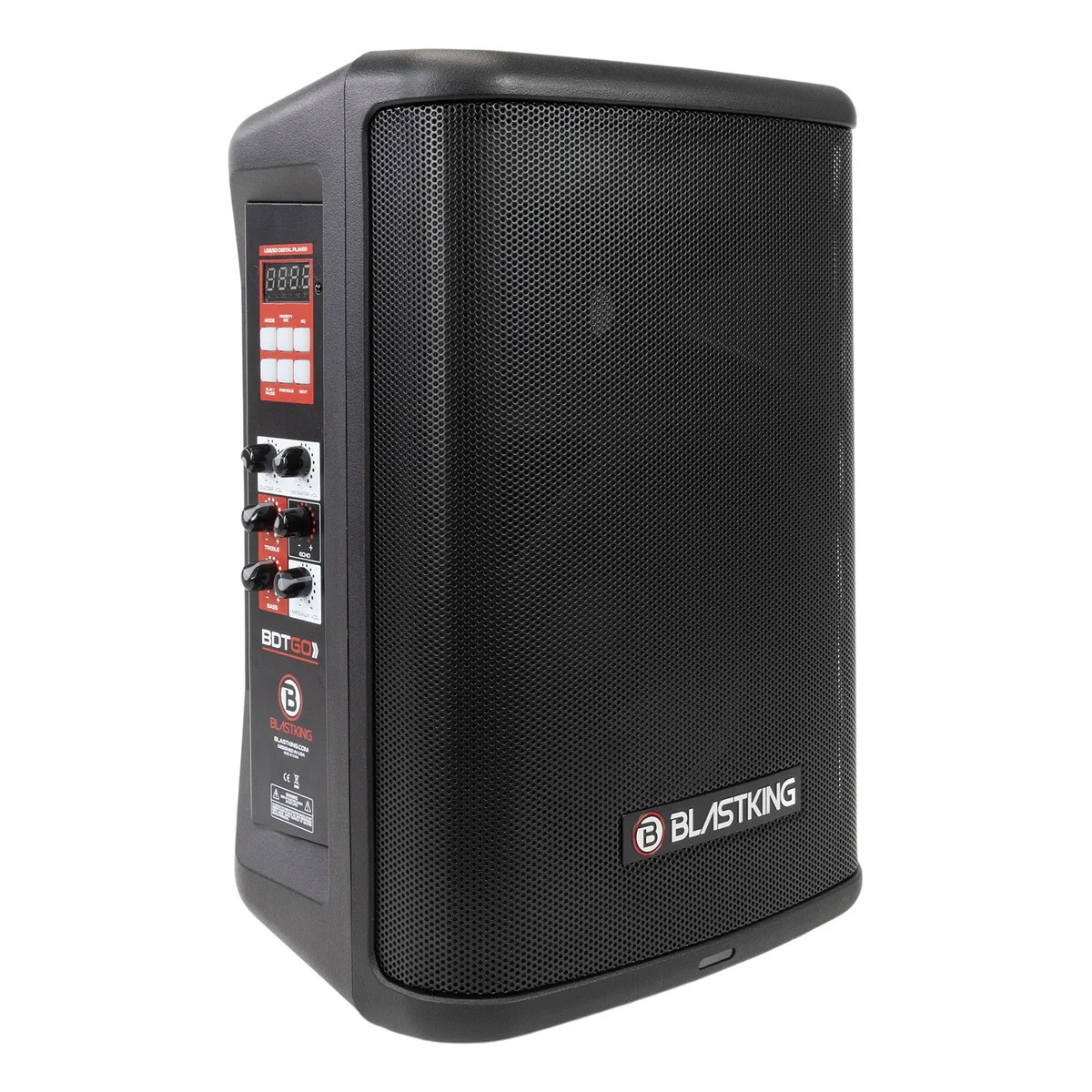 BDTGO 8 in. 200W Portable & Battery Powered Speaker