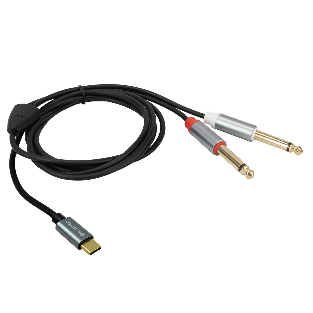 Picture of Blastking C2QTC-6 0.25 in x 6 ft. USB-C Dual Audio Cable