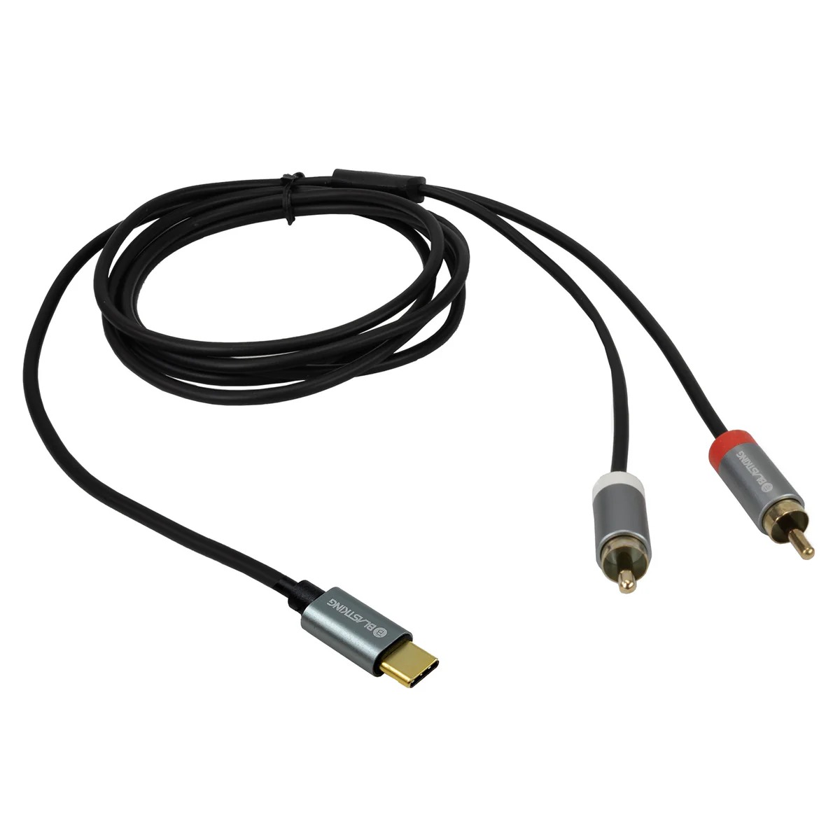 Picture of Blastking C2RTC-6 6 ft. USB-C To Dual RCA Male Audio Cable