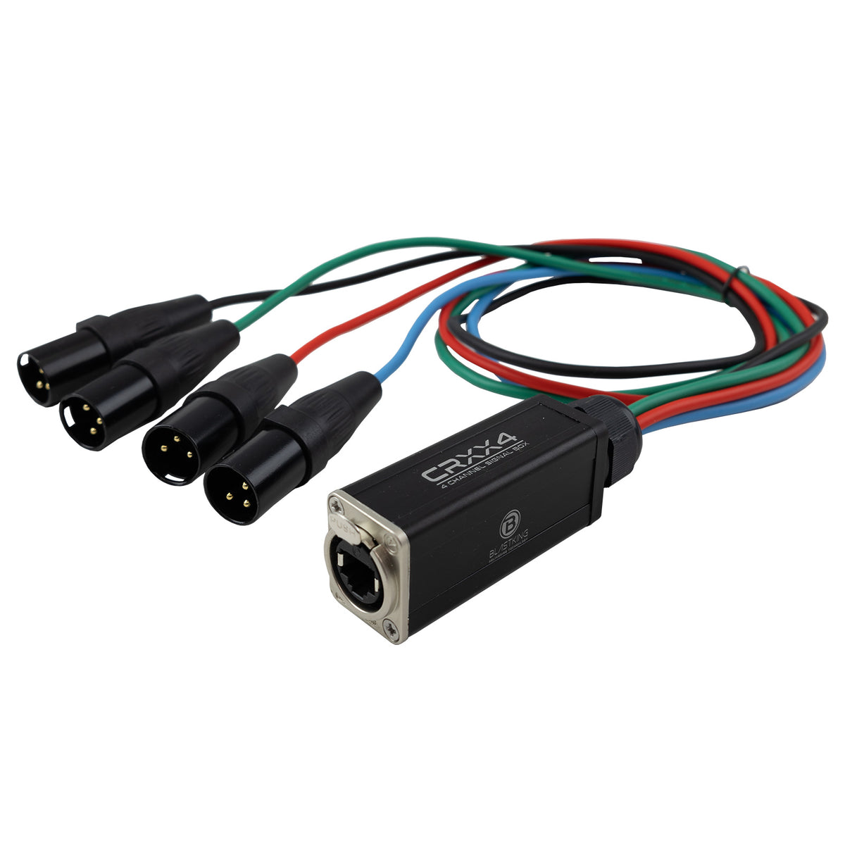 CRXX4 4-Channel XLR Male to CAT6 Box Cable