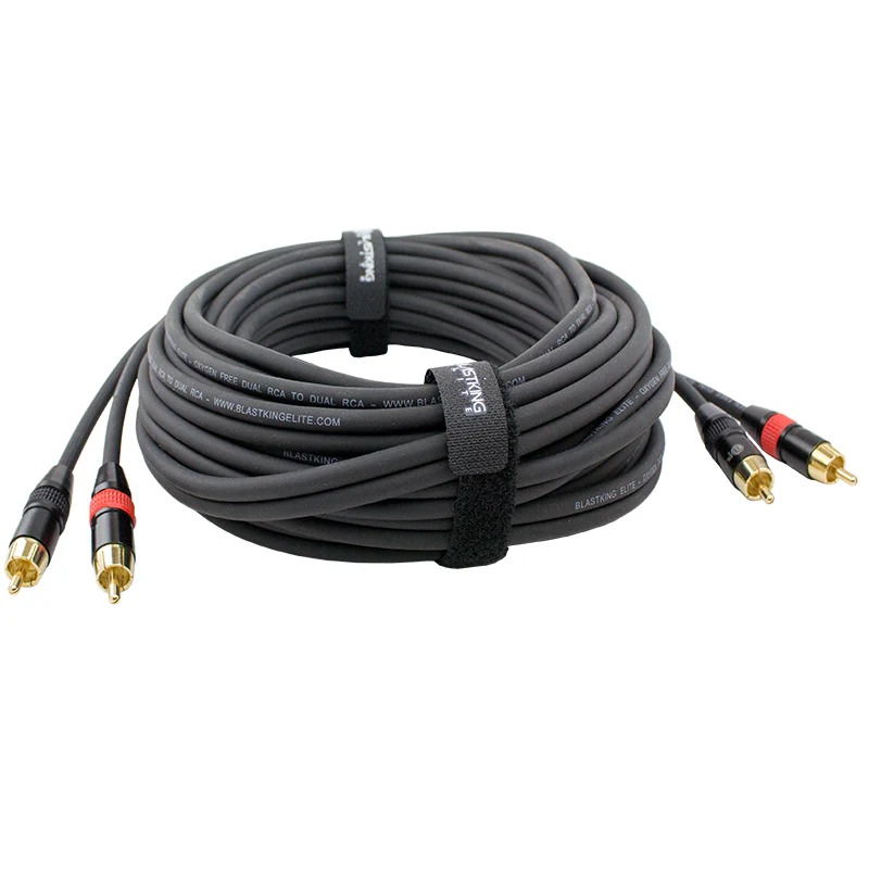 Picture of Blastking C2R2R-30 30 ft. RCA to Dual RCA Cable