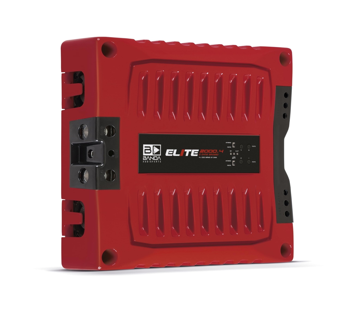 Picture of Banda ELITE2000.41RED 2000W 4 Channel 1 Ohm Elite Car Amplifier&#44; Red