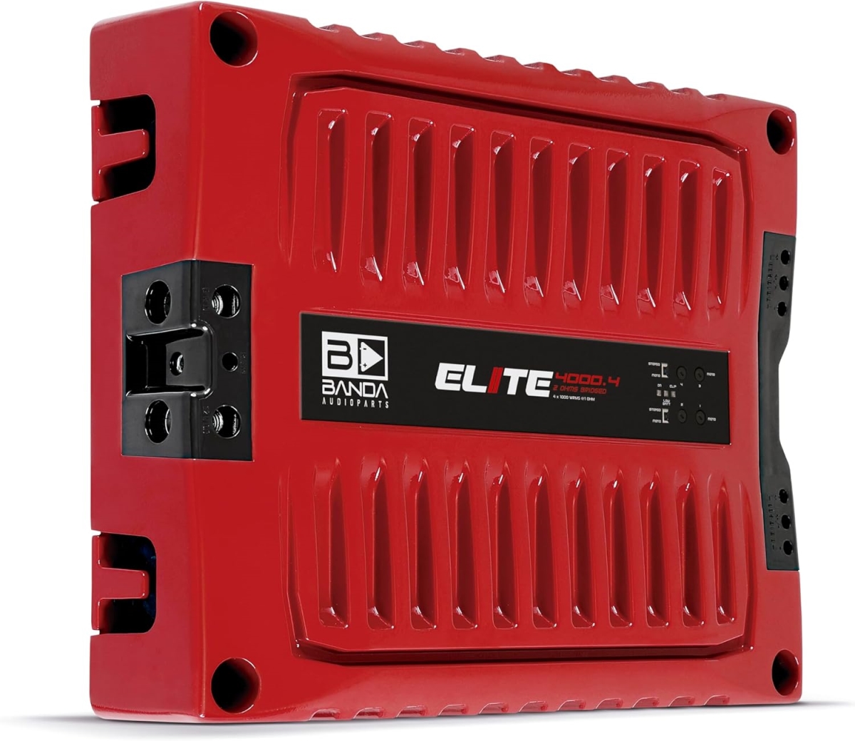 Picture of Banda ELITE4000.41RED 1 Ohm 4000W 4 Channel Red Car Audio Amplifier
