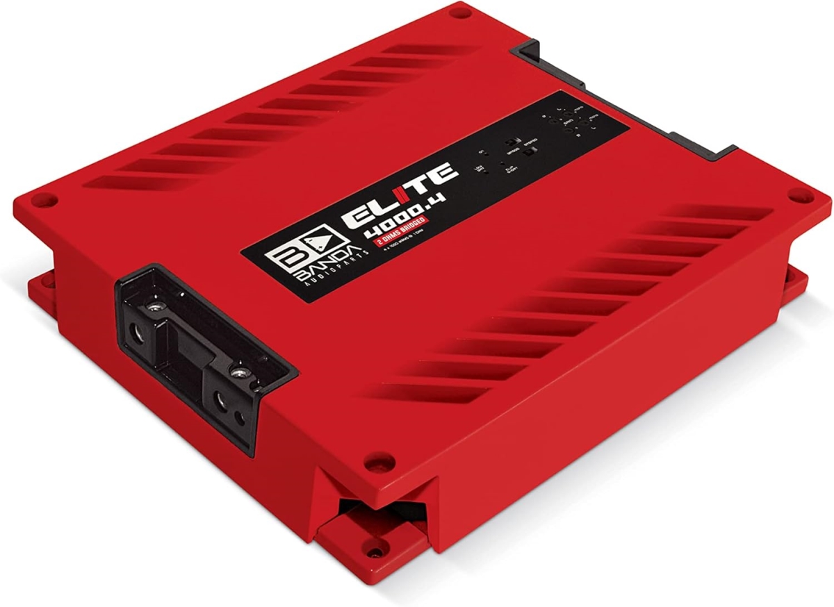 Picture of Banda ELITE4000.42RED 2 Ohm 4000W 4 Channel Red Car Audio Amplifier