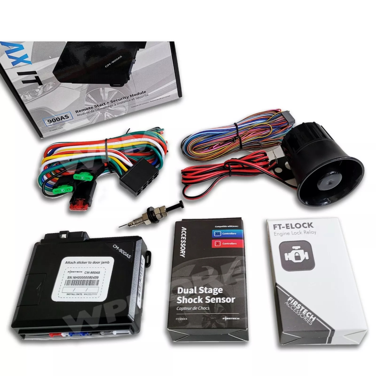 FT-900AS-CONT Controller Remote Start & Alarm Security Max IT Module Kit, Blue