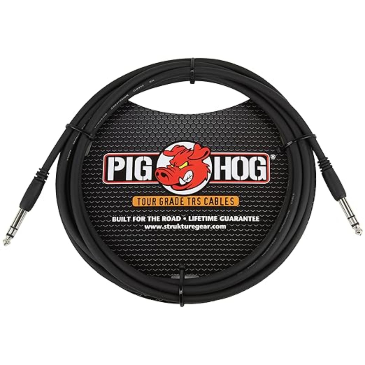Pig Hog PTRS15 0.25 in. High Performance TRS Instrument Cable - 15 ft.