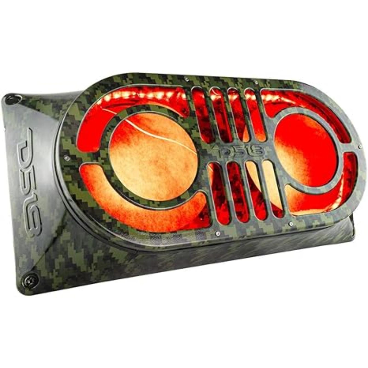 JBASSCMGR 2 x 10 in. Shallow Subwoofer, Camo Green
