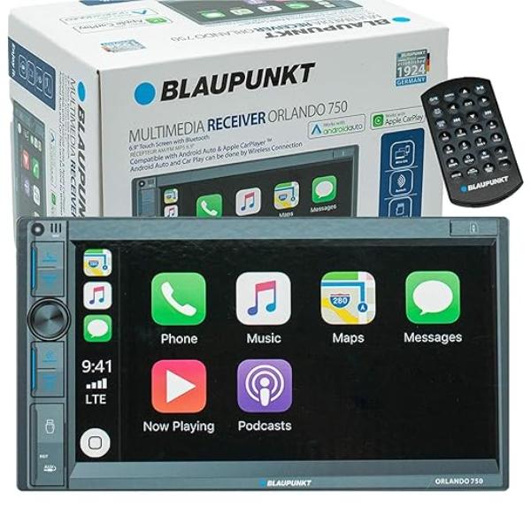 ORLANDO750 6.9 in. Car Stereo with Touchscreen - Wireless Apple CarPlay & Android Auto - Bluetooth - USB - EQ Presets