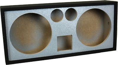 Picture of DeeJay 2X12HORN2TW Chuchera 2 x 12 in. 1 Horn with Tweeters Empty Car Speaker Box Black