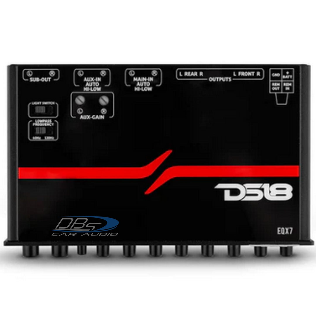 EQX7 7-Band Equalizer with High-Level Input & Auto Turn-On