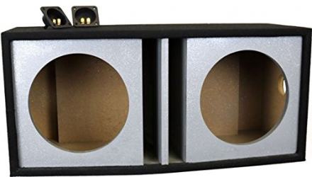 Picture of DeeJay 2X12ROUNDVENTED Double Heavy Duty 12 in. Tuned Ported Round Woofer Empty Car Speaker Box