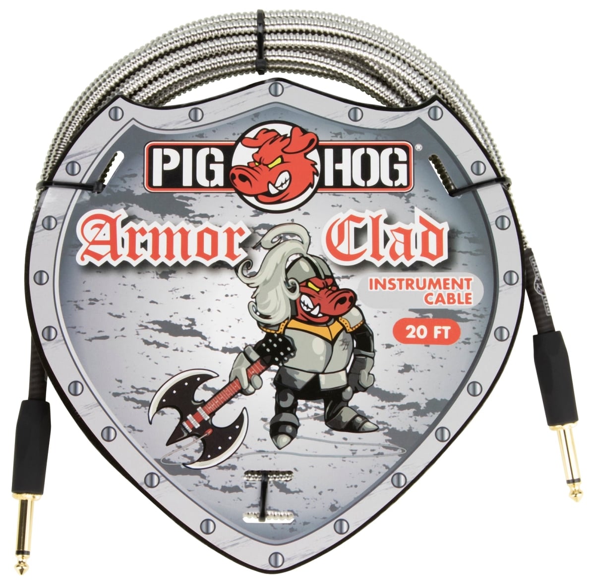 Pig Hog PHAC20 Armor Clad Instrument Cable, 20 ft.