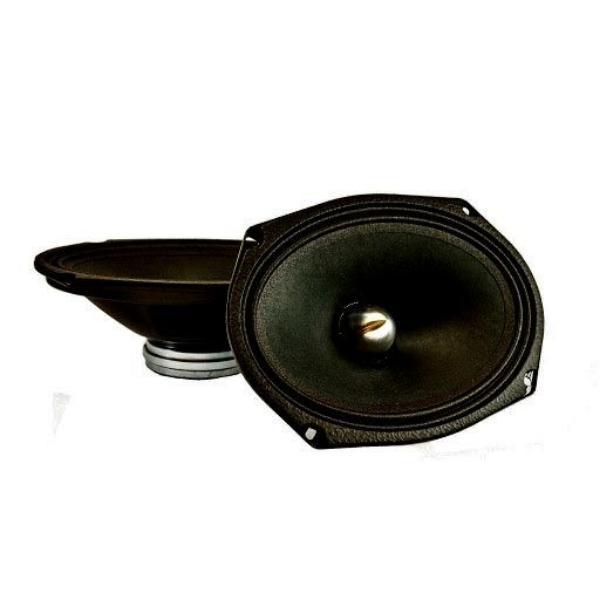 American Bass BK-6.9-4 6 x 9 in. Biker Series 800W 4 Ohm Carbon Midrange Speaker, Black - Pack of 2