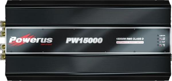 PW15000.1 1 ohm 15000W RMS Class D Audio Mono Amp Speaker Car Amplifier