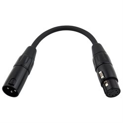 Picture of Ace Products Group PXDMX5F 6 in. DMX adapter, 5 Pin Female to 3 Pin Male XLR
