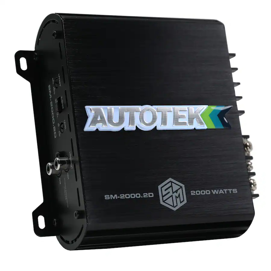 Autotek SM2000.2D 2 x 500W 4 Ohm & 2 x 1000W 2 Ohm Black Amplifier
