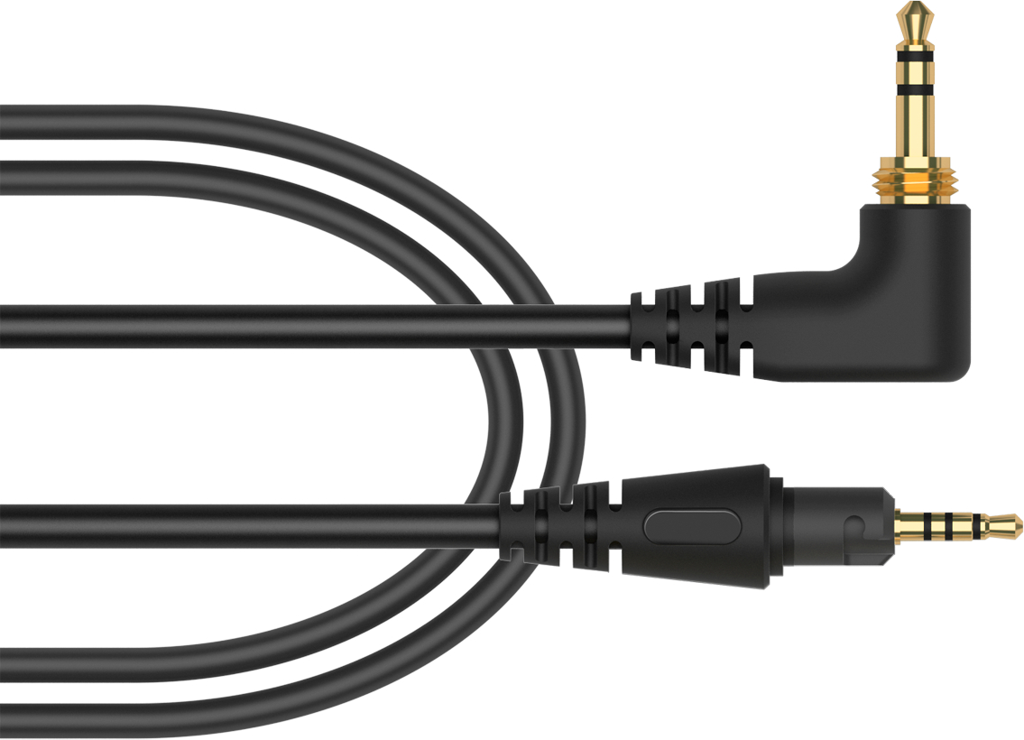 HC-CA0602 Straight Cable for HDJX7 X5 Headphones, Black