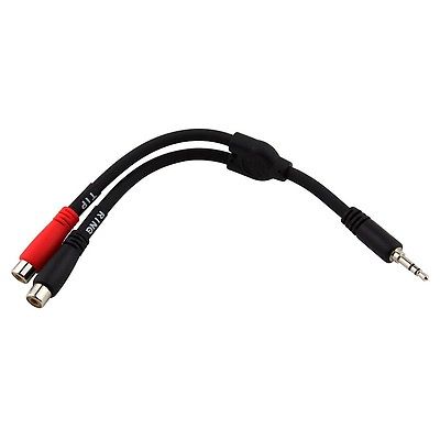 Picture of Ace Products Group PYS352R 6 in. Y Cable, Stereo 0.25 in. Male -Dual Mono 0.25 in. Female