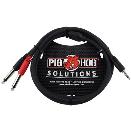 Picture of Ace Products Group PBS3403 3 ft. Stereo Breakout Cable, 3.5 mm to Dual 0.25 in.