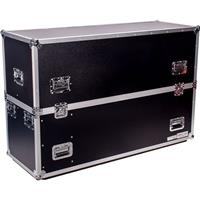 DeeJay TBH2LED50WHEELS Fly Drive Case for Two 50 in. LED or Plasma Displays with Caster Board -  MICRO 100, LLC