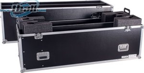 YCS TBH2LED70WHEELS Fly Drive Case for Two 70 in. LED or Plasma Displays with Caster Board