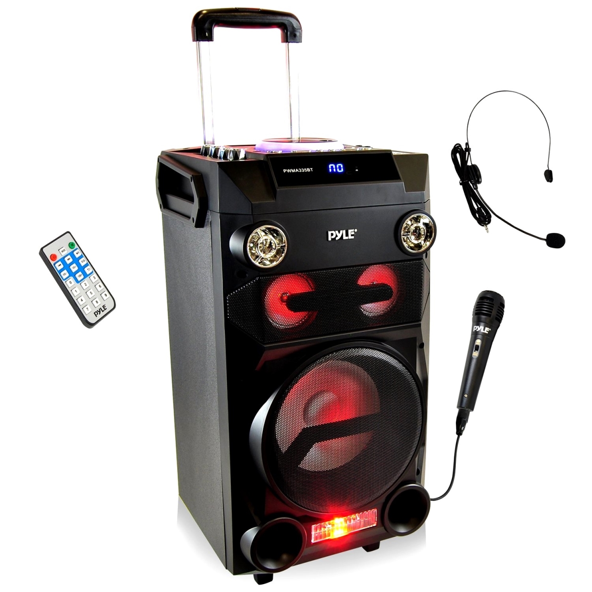 PWMA335BT Portable Bluetooth Karaoke Speaker System, Black -  Sound Around & Pyle