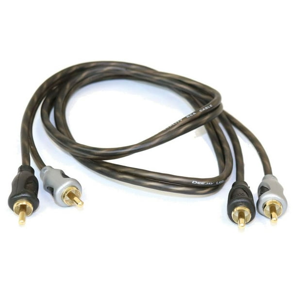 Deejay LED 3 ft RCA To RCA Cooper Cable