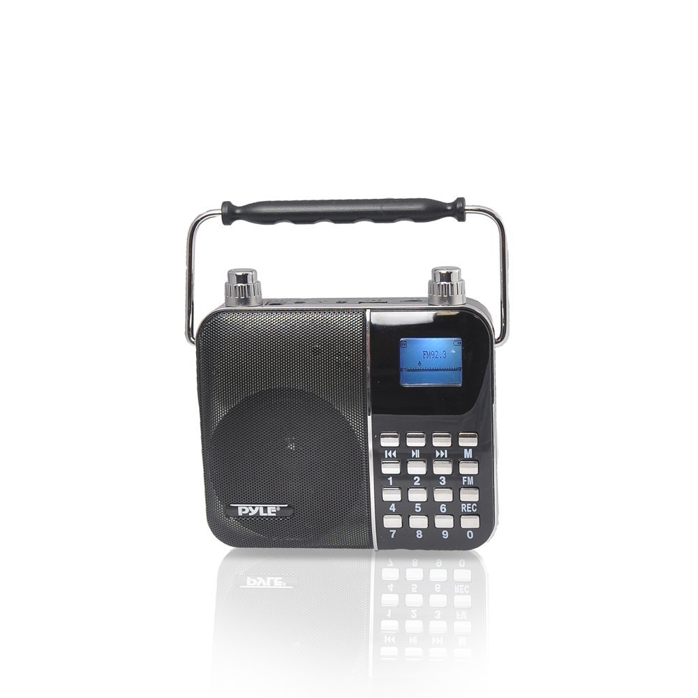 PWMA68 Portable Karaoke Radio & PA Speaker System, Compact Headset Microphone Amplifier -  Pyle