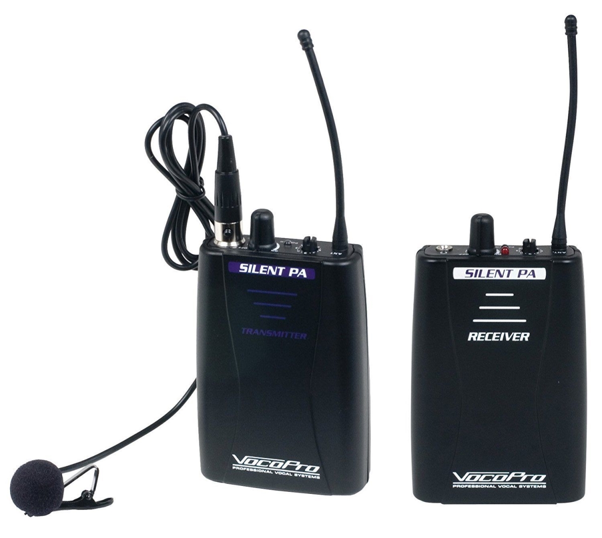 Picture of VocoPro SILENTPAPORTABLE 16CH UHF Wireless Audio Broadcast System Bodypack Transmitt