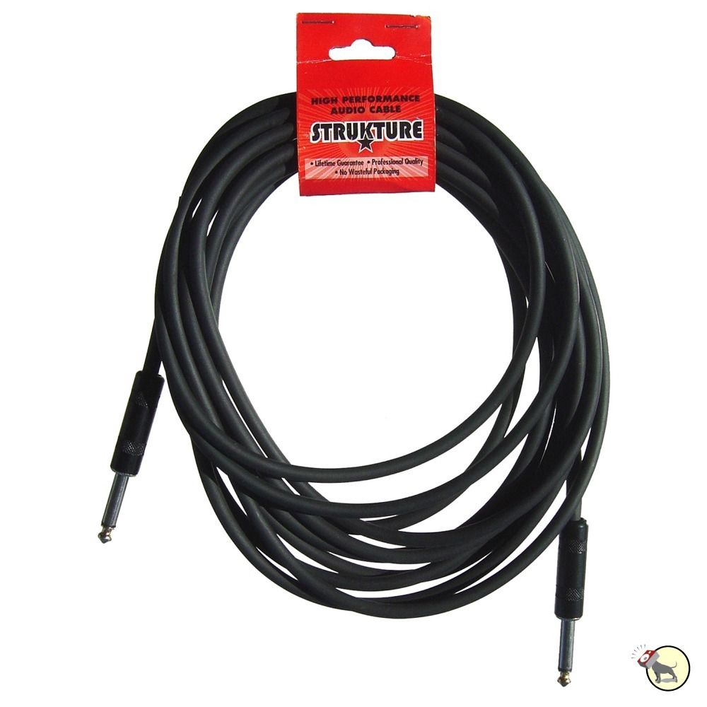 10 ft. Rubber Guitar Bass Instrument Cable - 6 mm