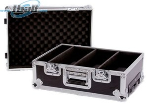YCS  Deejay LED Fly Drive Heavy Duty Deluxe CD Case for 100 CDs with Pull-Out Handle & Wheels