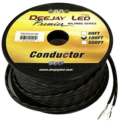 TBHRCA100 100 ft. of Raw Twisted Pair RCA Signal Cable