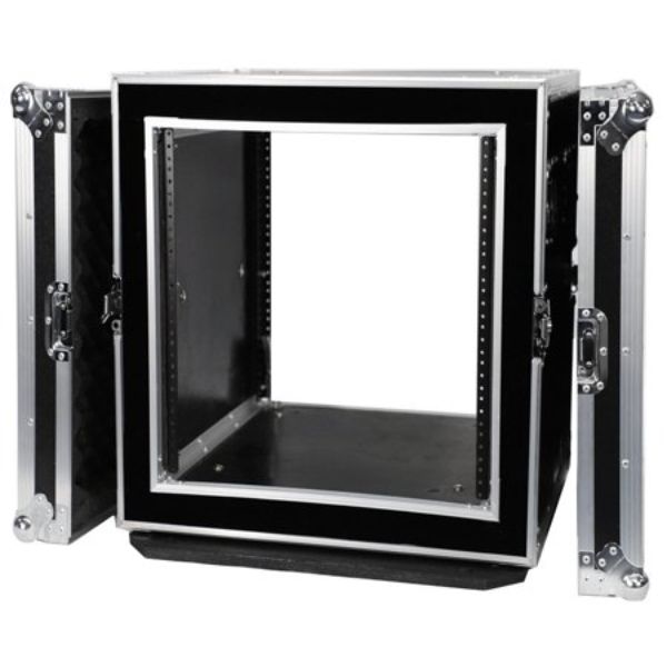 Fly Drive Case 10u Space Shock Mount Amplifier Case - 21-Inch Body Depth with Wheels