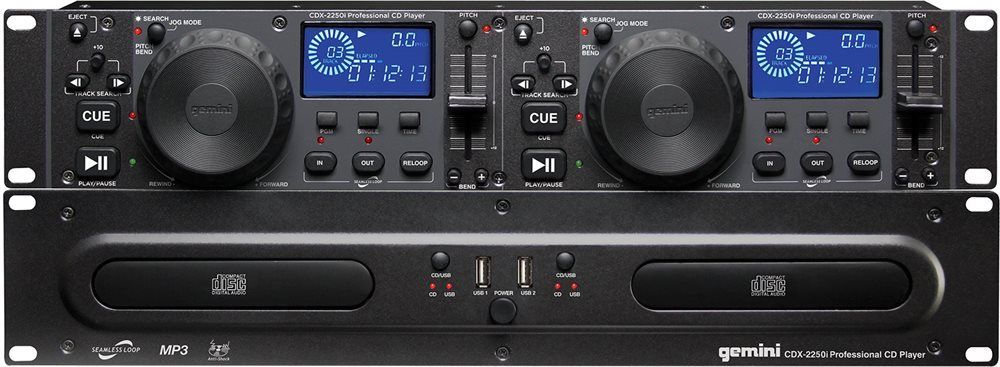 Picture of Innovative Concepts CDX2250I Rackmount Dual CD Player with Dual USB Inputs