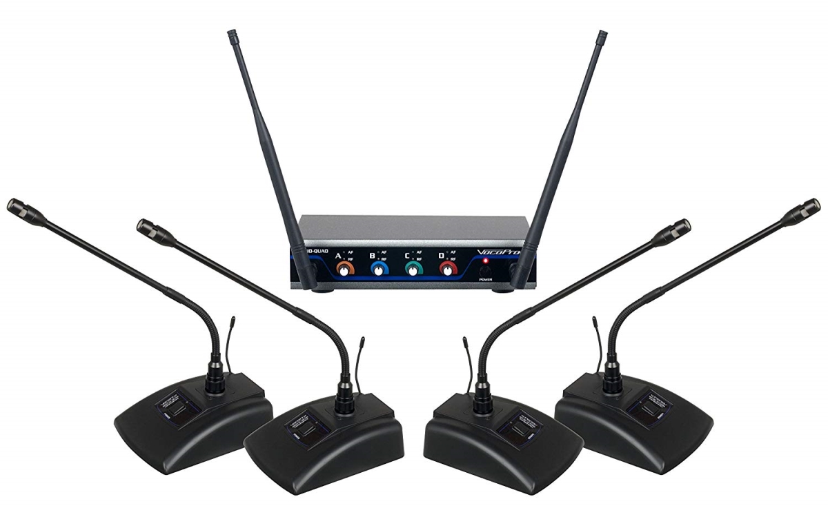 DIGITALQUADCONC2 Wireless Microphone System Digital Quad Conference