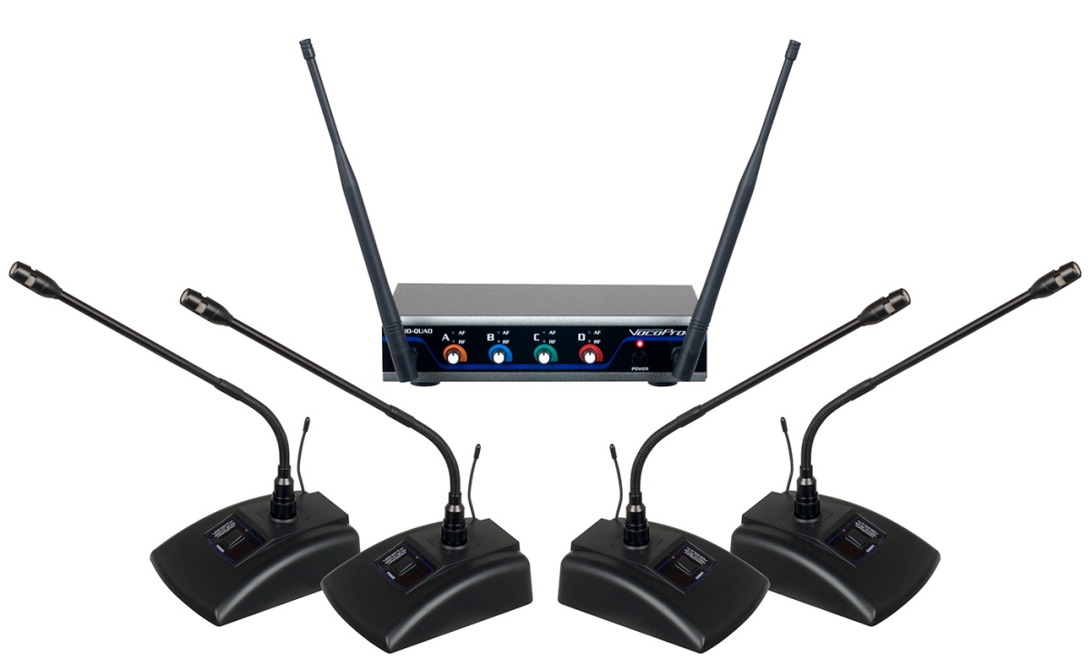 DIGITALQUADCONC3 UHF Digital Wireless Conference System