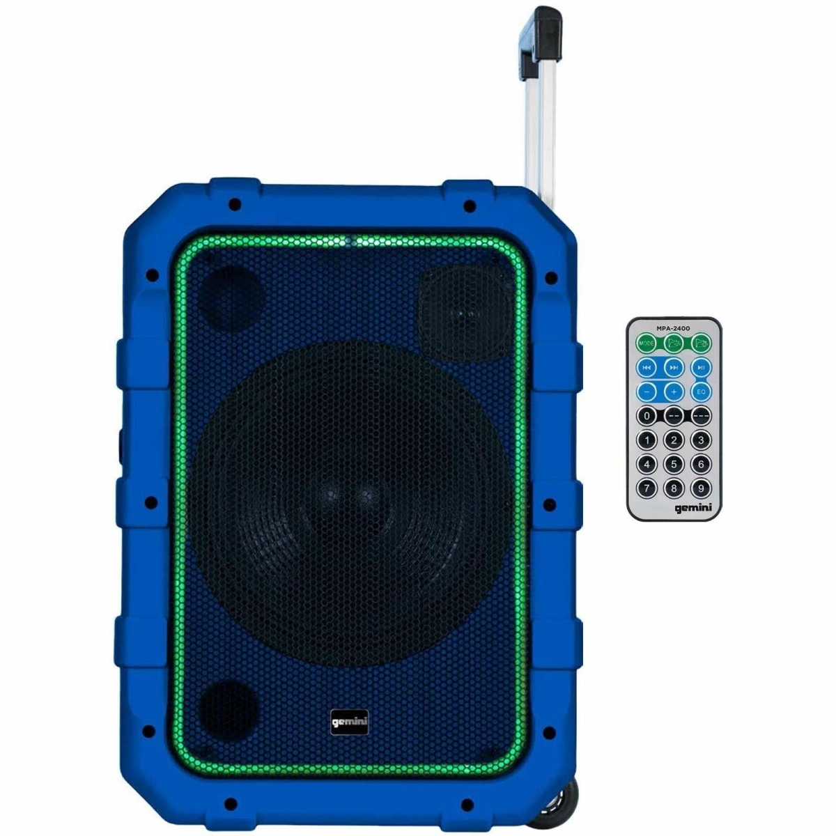 Picture of Innovative Concepts MPA2400BLU Portable Rolling Powered Speaker with Bluetooth Remote Control