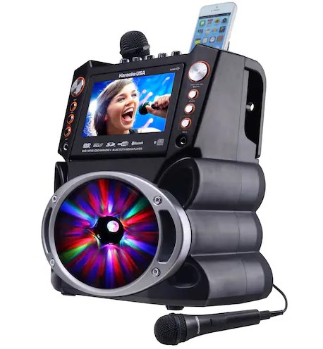 Picture of DOK GF846 DVD CDG MP3G Karaoke Machine with 7 in. Screen